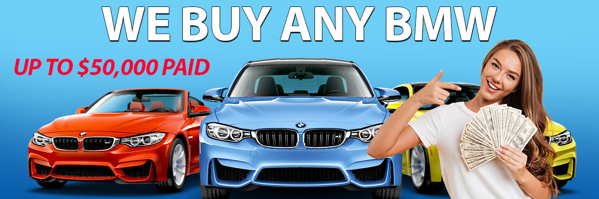 Showing sell my bmw header with logo and bmw line up